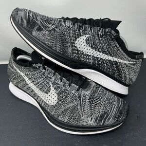 Nike Flyknit Racer Oreo 2.0 Size 12 526628-012 RARE VINTAGE EXCELLENT!